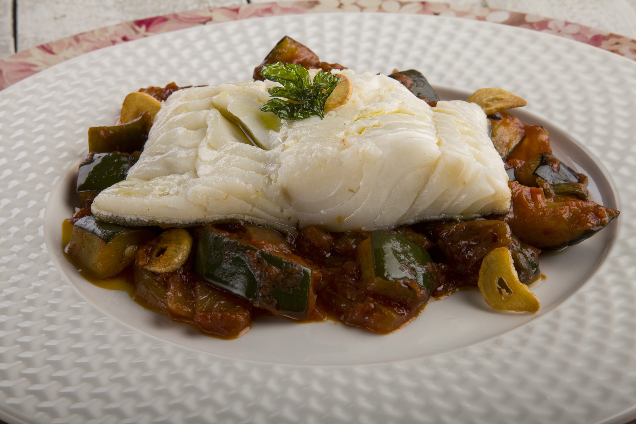 Bacalao con pisto Pescanova