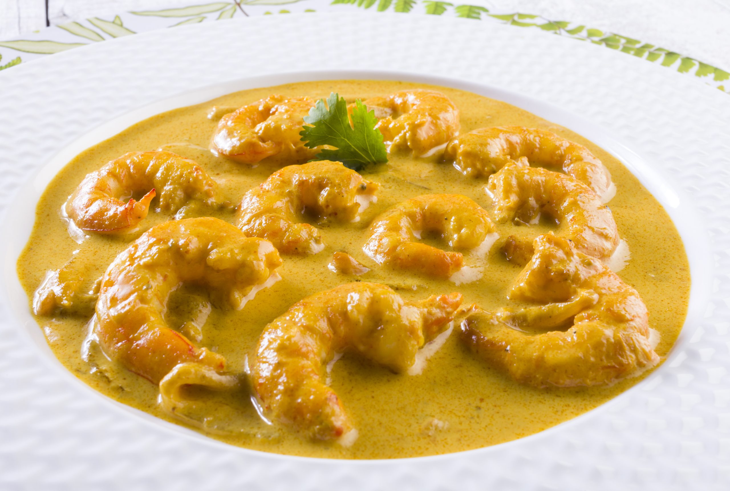 Langostinos al curry amarillo con leche de coco Pescanova