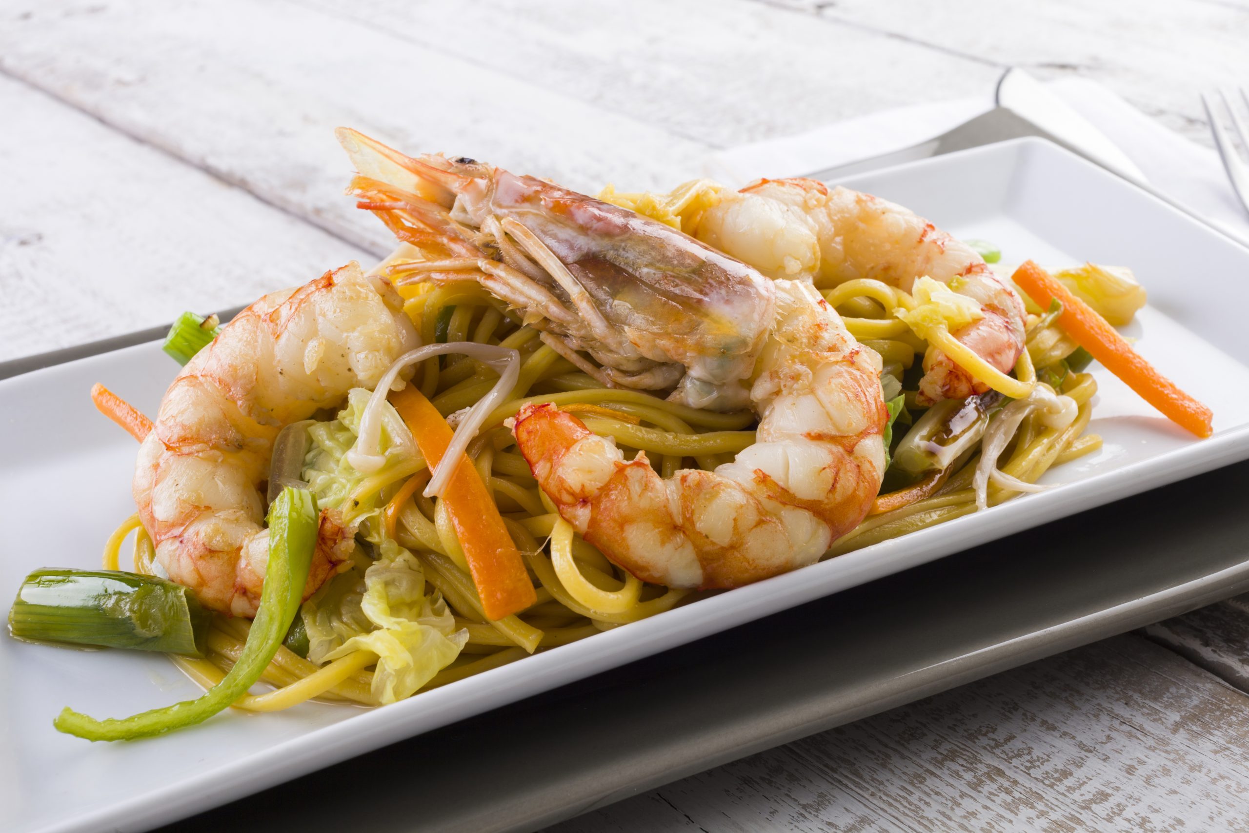 Noodles con gambones Pescanova