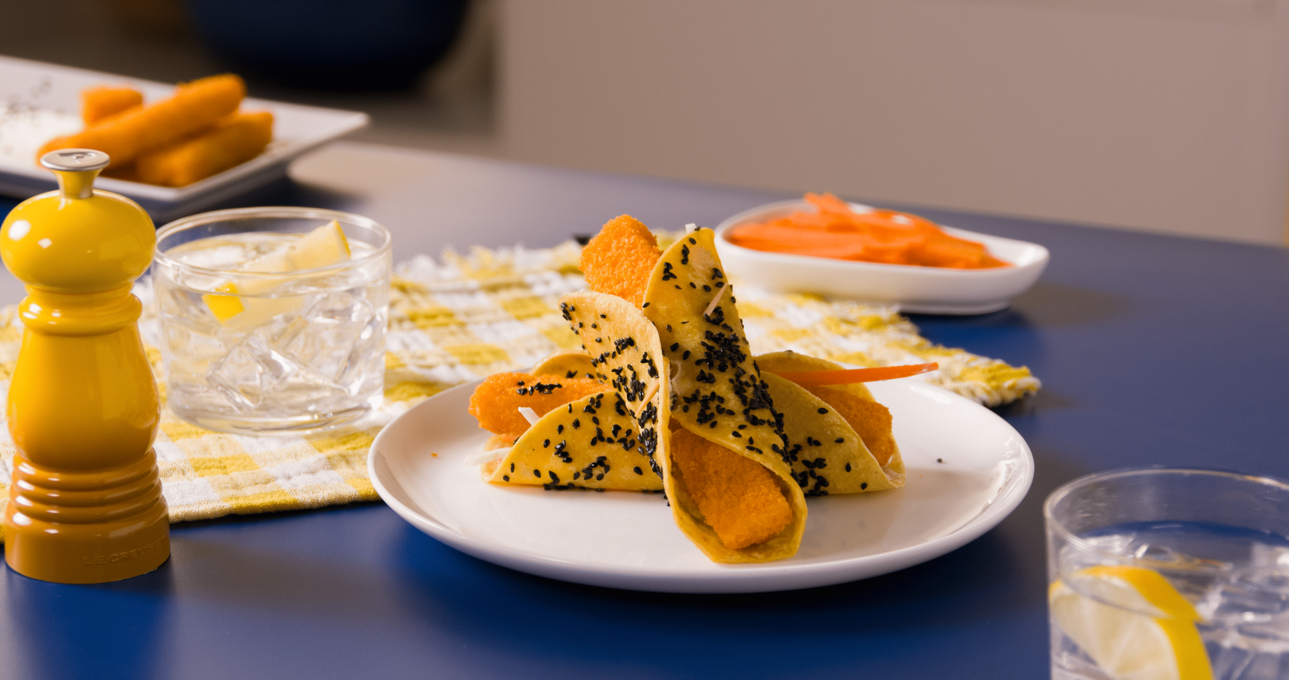 Tacos crujientes con Varitas Sin Gluten Pescanova